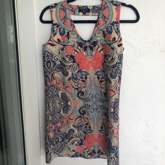ASOS Petite Paisley print tunic dress size 8 - sm - Picture 5 of 8